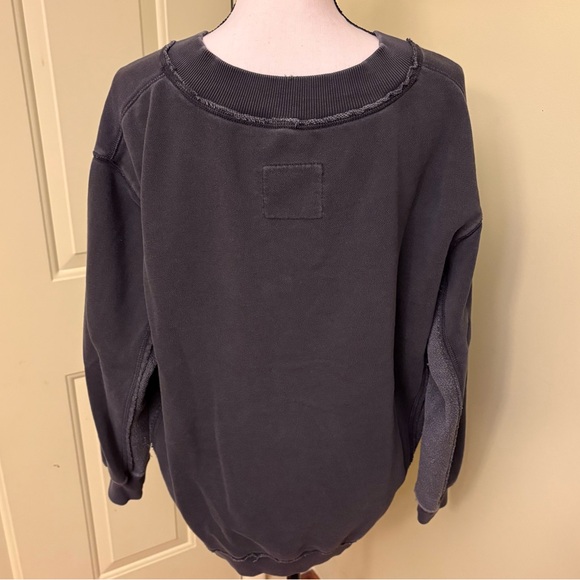 AERIE Oversized V-neck Sweatshirt size XS - Picture 5 of 9